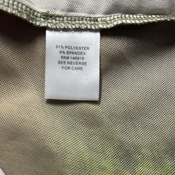 Mesh Printed Semi Sheer Blouse - Picture 4 of 5